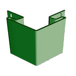 Наружный угол FineBer Plus Зеленый дл.3,05(уп.5шт)