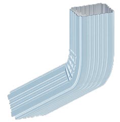 Колено трубы 76*102 RAL 9010 (Белый)