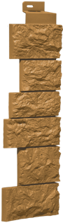 Угол наружный Дикий камень Песочный 485*143