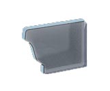 Заглушка для желоба правая RAL 9010 (Белый)