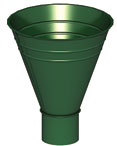 Воронка водосборная D100\300 RAL 6005 (зеленый)