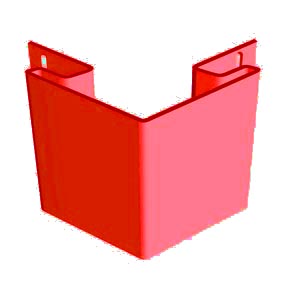 Наружный угол FineBer Plus Красный 3,05м.(уп.5 шт)