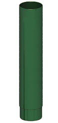 Труба соединительная D100*1000 RAL 6005 (Зеленый)