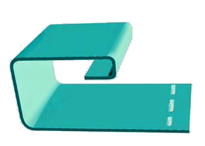 J-профиль FineBer Бирюза 3,80м.(уп.40 шт.)
