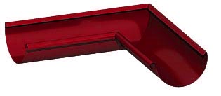Угол желоба внутренний D125 RAL P363 (Вишня)